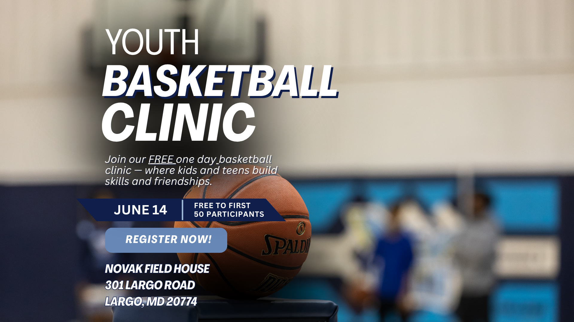 Prince George&rsquo;s Community College Athletics to Hold Free Youth Basketball Clinic on Saturday, June 14th