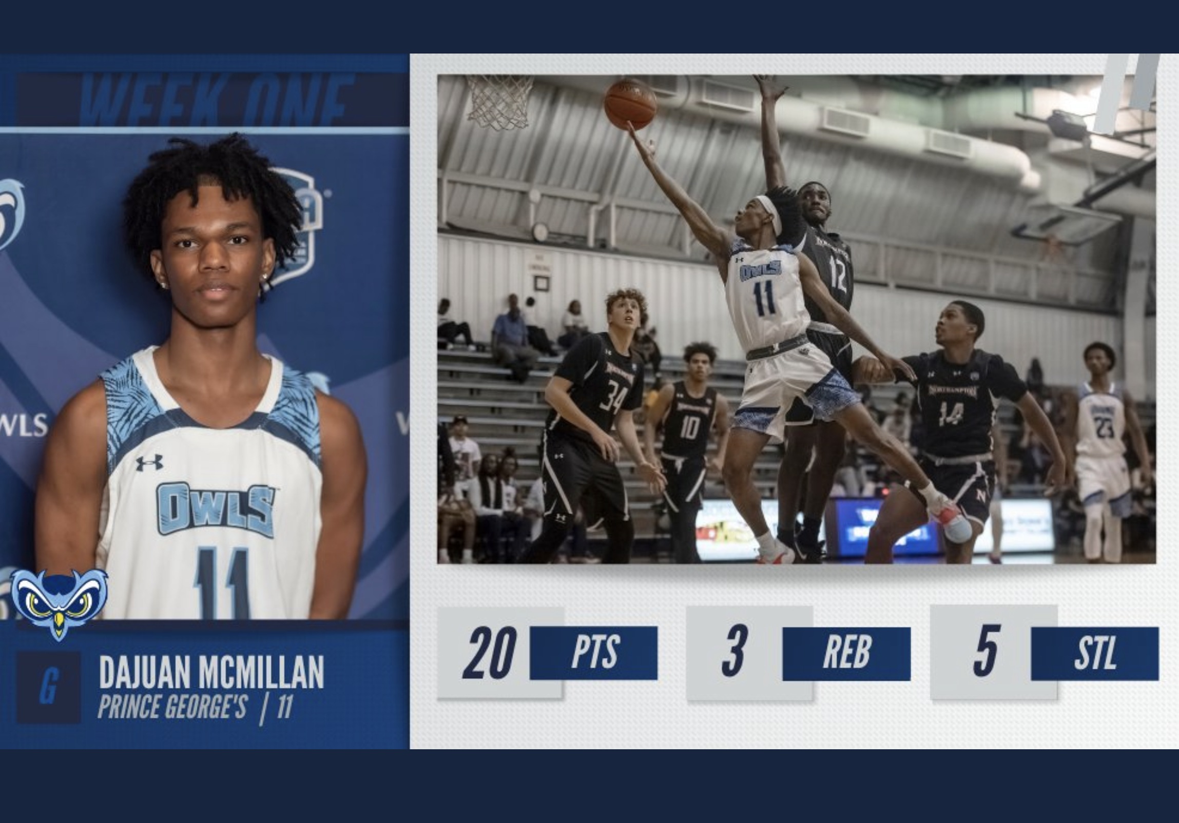 DaJuan McMillan Named Division 3 Men&rsquo;s Basketball Player of the Week