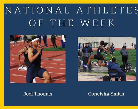 Smith and Thomas named National Athletes of the Week