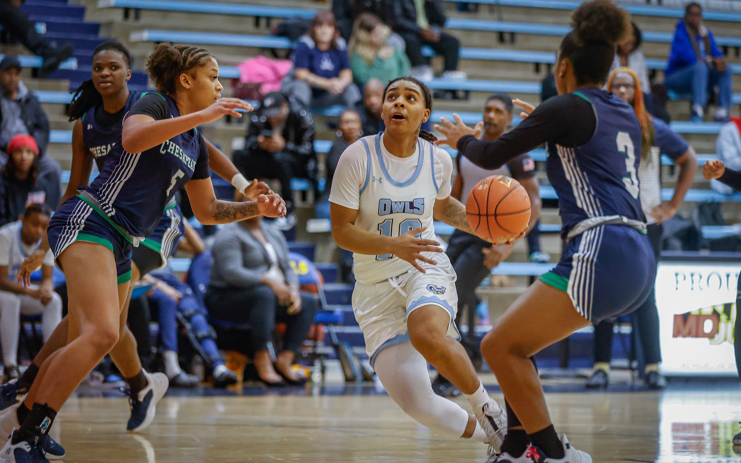 Owls Survive Late Push From Chesapeake, Top Skipjacks 83-82